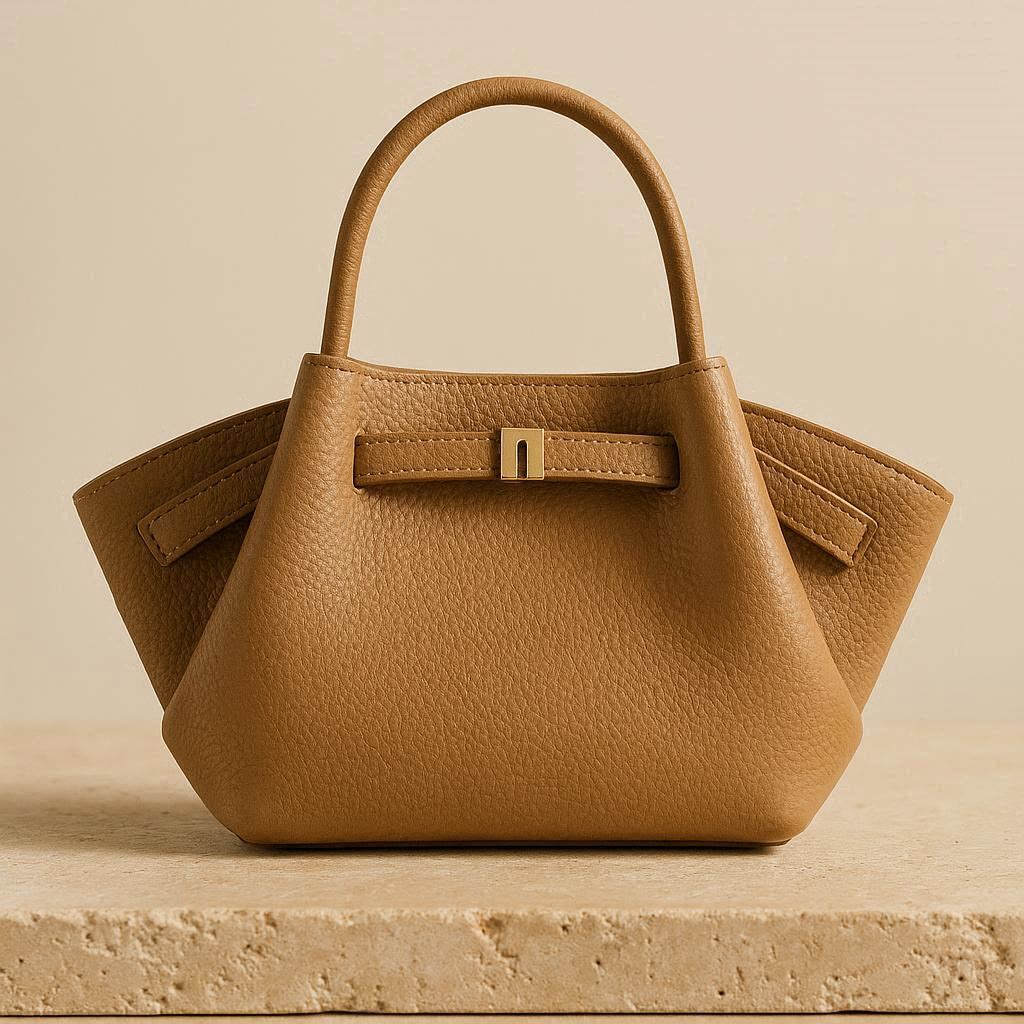 Sac cabas femme minimaliste cuir vegan — vue arrière du sac