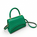 Sac à Main Femme Style Rétro – Motif Crocodile, Format Carré, Port Croisé