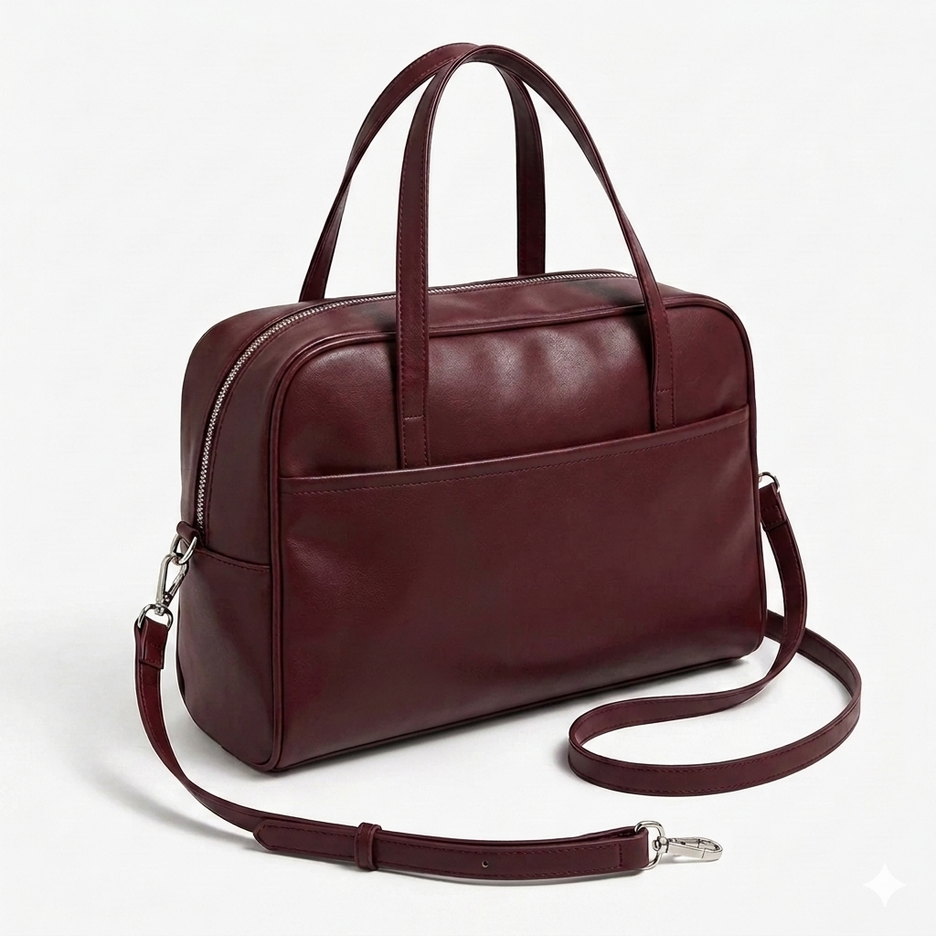 Cabas Femme Grande Capacité – Cuir PU Vintage, Bandoulière Réglable