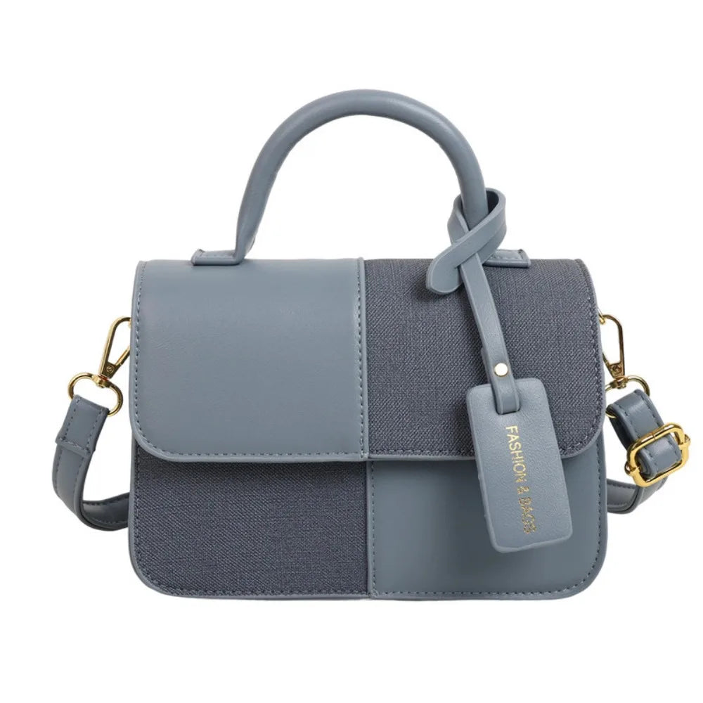 Mini Sac Messager Femme Color-Block – Bandoulière Réglable, Style Coréen