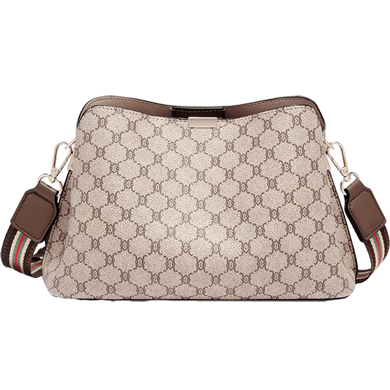 Sac cabas monogramme femme cuir vegan — grand format, port épaule