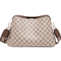 Sac cabas monogramme femme cuir vegan — grand format, port épaule