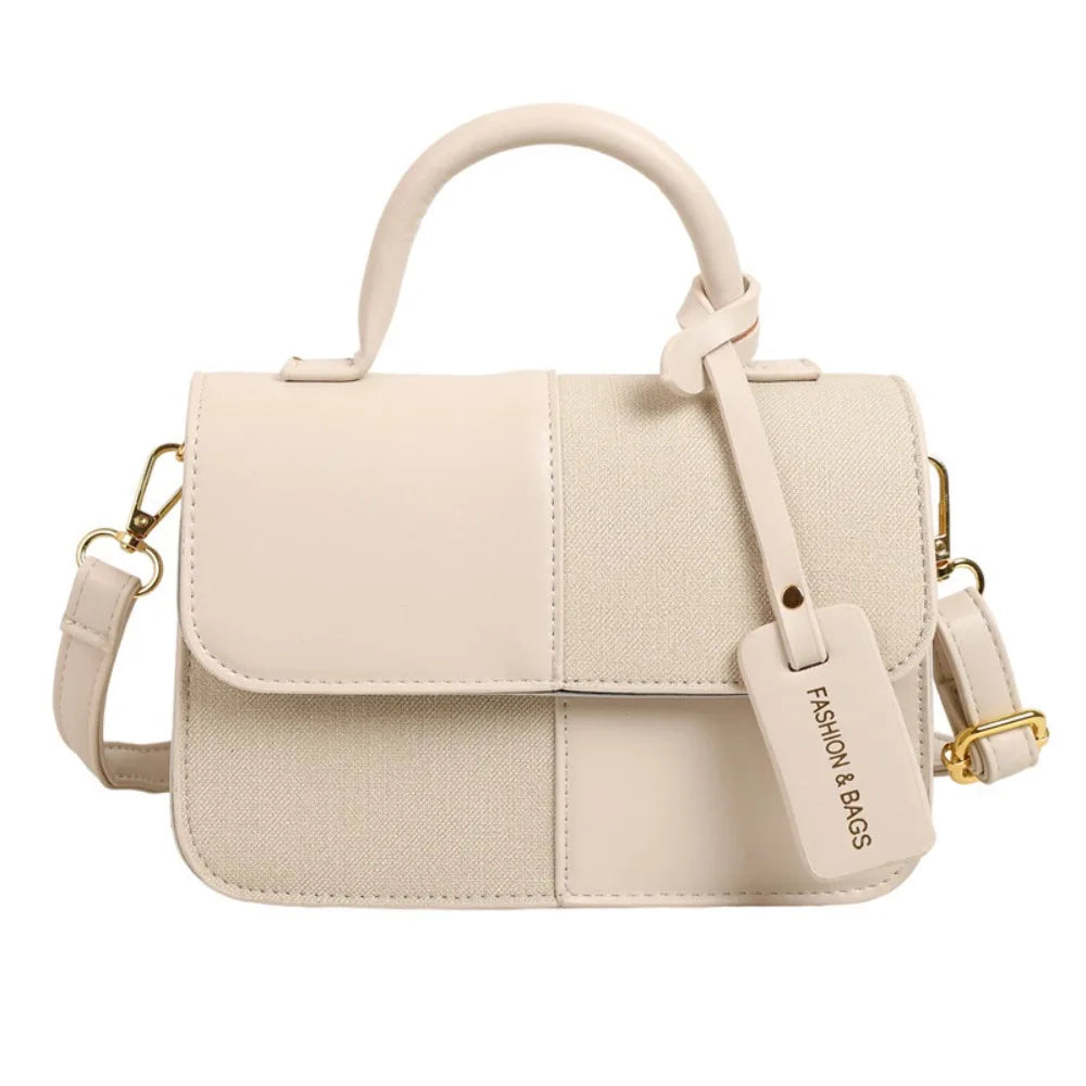 Mini Sac Messager Femme Color-Block – Bandoulière Réglable, Style Coréen