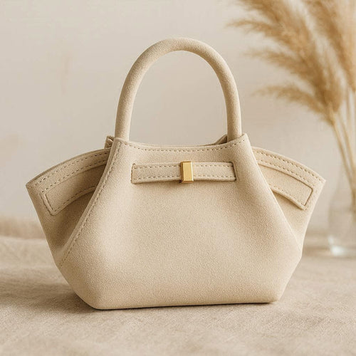 Sac cabas femme minimaliste cuir vegan — vue détail de la matière