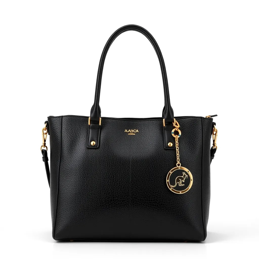 Sac à main femme cuir vegan — détail intérieur 3 compartiments